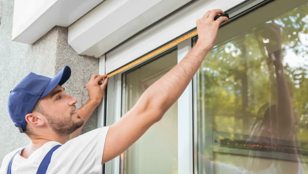 Professional measuring hurricane shutters myrtle beach - american hurricane shutters Commercial hurricane shutters in Myrtle Beach