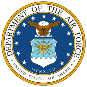 Official U.S. Air Force seal: eagle, thunderbolt, 1947.