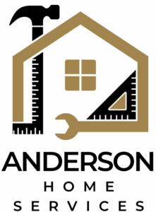 Anderson Home Services logo: House of tools for Topsail home repair, hurricane shutters.