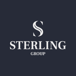 Elegant sterling group logo for topsail hurricane shutters - american hurricane shutters Sterling Group logo: hurricane shutters in Topsail, Wilmington, Oak Island, Myrtle Beach.