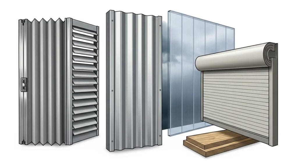 Top Hurricane Shutter Materials
