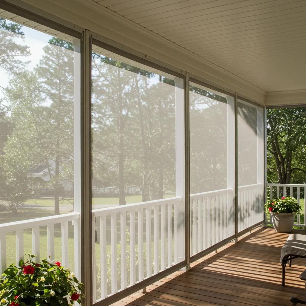 Aramid-hurricane-screens-installed-on-a-porch-showcasing-their-visibility-and-strength-with-sunlight-filtering-through-f0696609-b77b-4e4f-bb80-38ed38c79395webp - american hurricane shutters Aramid hurricane screens installed on a porch, showcasing their visibility and strength with sunlight filtering through