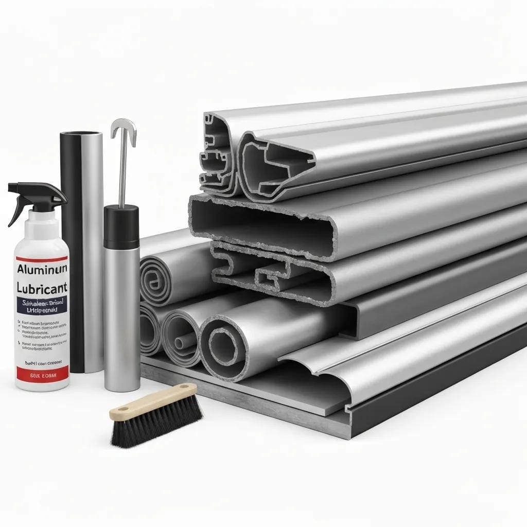 Close-up: shutter parts and maintenance tools