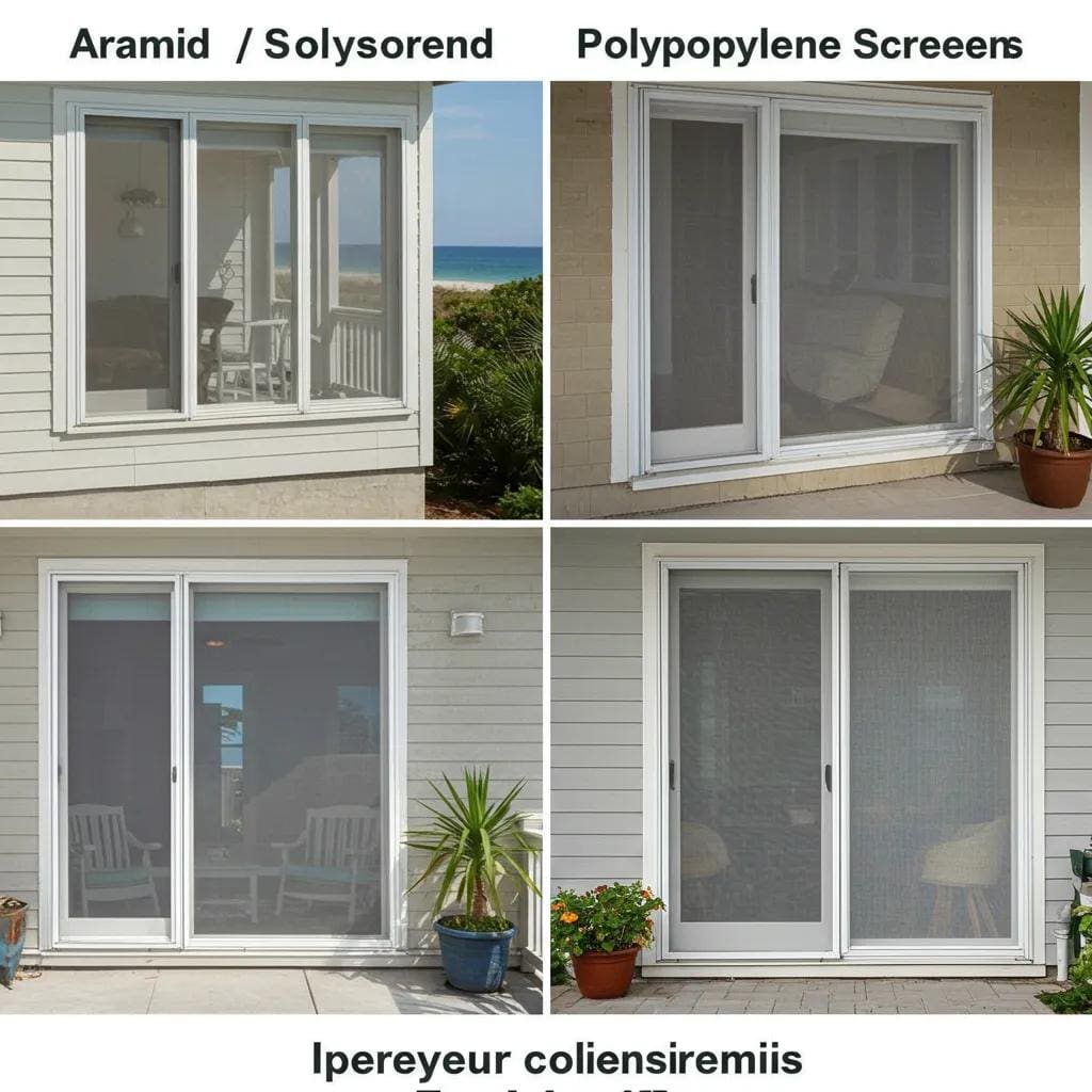 Comparison-of-aramid-and-polypropylene-hurricane-screens-installed-on-a-coastal-home-highlighting-material-differences-df4aa0a6-77aa-4994-add5-fdf2ddae564awebp - american hurricane shutters Comparison of aramid and polypropylene hurricane screens installed on a coastal home, highlighting material differences