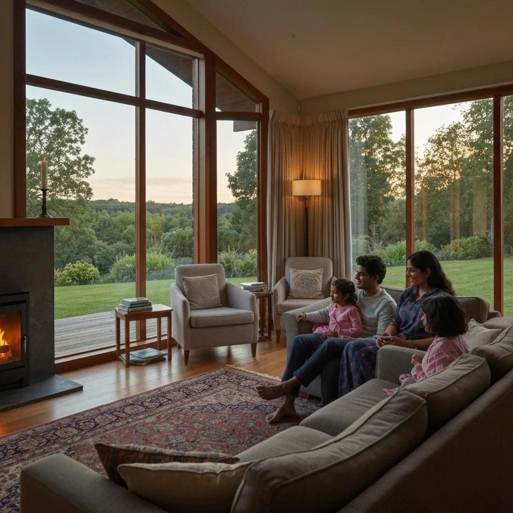 Family-enjoying-a-quiet-home-environment-with-closed-accordion-shutters-showcasing-energy-efficiency-e29d8bd3-ae0e-41c1-95ee-bc0e7034a64awebp - american hurricane shutters Family enjoying a quiet home interior with closed accordion shutters, illustrating energy and noise benefits