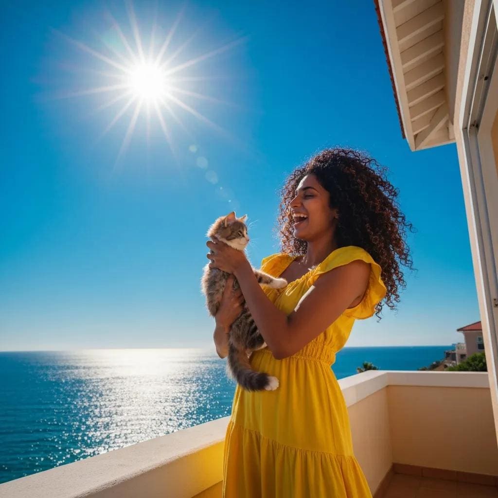Homeowner inspecting roll down hurricane shutters on a coastal home, emphasizing maintenance and storm readiness