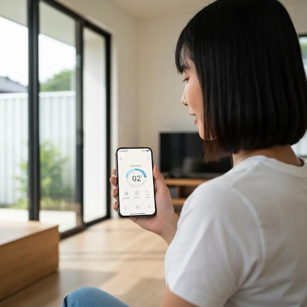 Homeowner-operating-motorized-roll-down-hurricane-shutters-with-a-remote-control-14b50af1-9c84-48e3-9037-ef5724898236webp - american hurricane shutters Homeowner using a remote to lower motorized roll‑down hurricane shutters