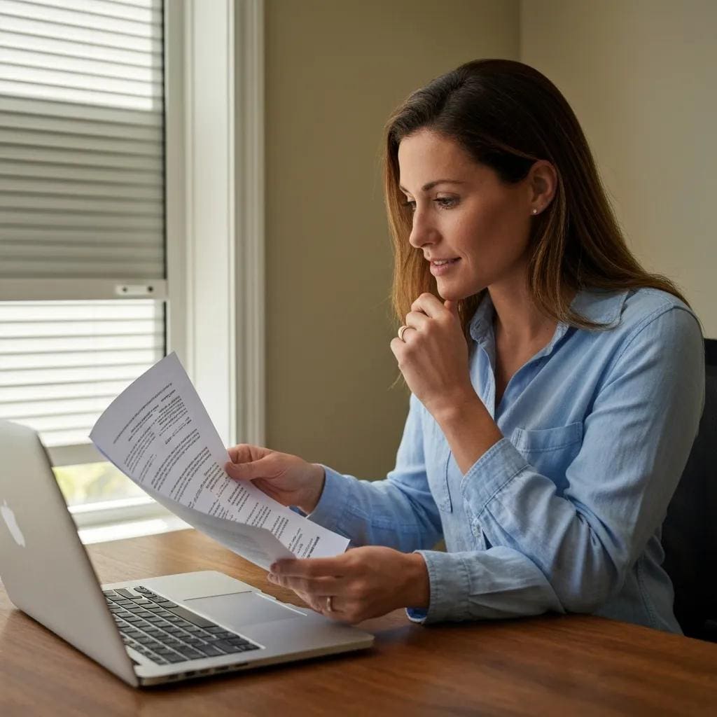 Homeowner-reviewing-tax-credit-documents-for-hurricane-shutters-in-a-home-office-cdd8b186-ab88-44f0-85c5-16e21c2147b5webp - american hurricane shutters Homeowner reviewing tax documents related to hurricane shutters