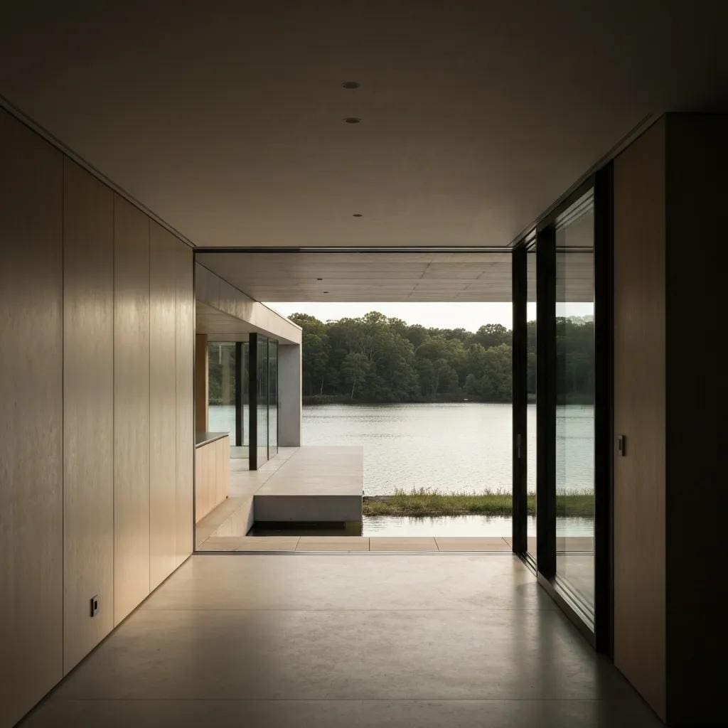 Professional technician inspecting hurricane shutters on a coastal home, emphasizing storm readiness